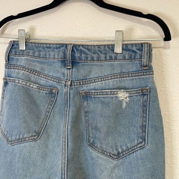 Fashion Nova distressed high rise boyfriend jeans size 1 - Picture 6 of 8